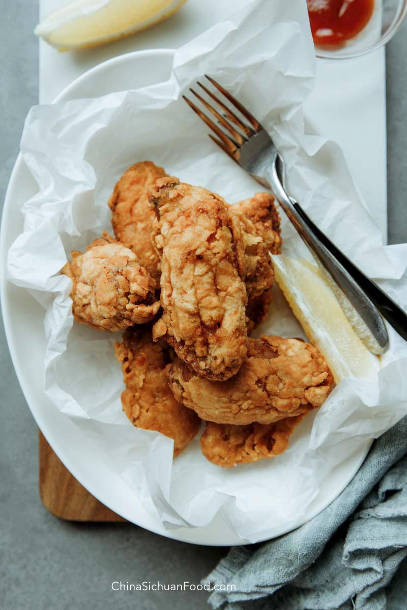 deep fried crispy chicken wings|chinasichuanfood.com