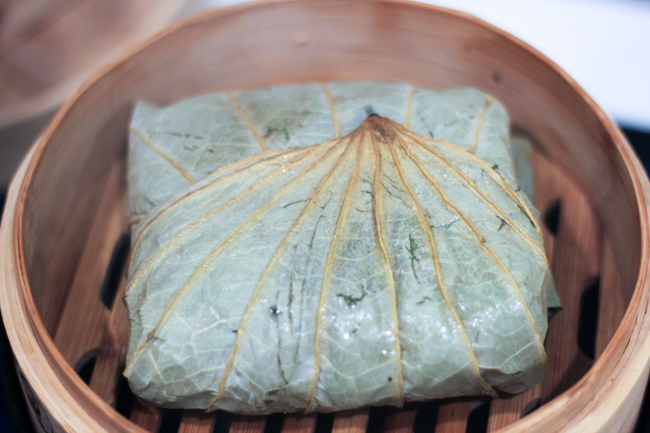 Lo Mai Gai (Steamed Sticky Rice in Lotus Leaf)