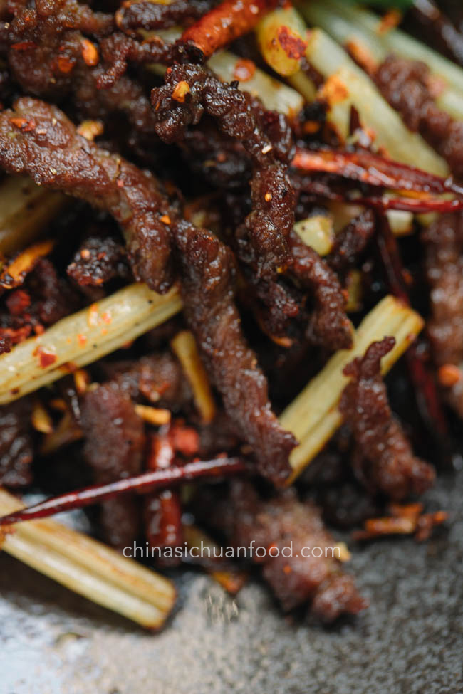 Szechuan dry fried beef |chinasichuanfood.com